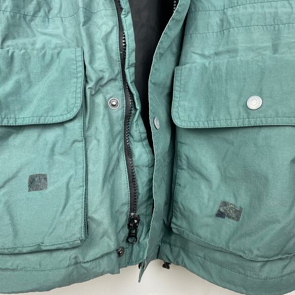 Vintage Woolrich Jacket Hydromax 2100 Windbreaker Hooded Green Black Mens Size L - Picture 5 of 12